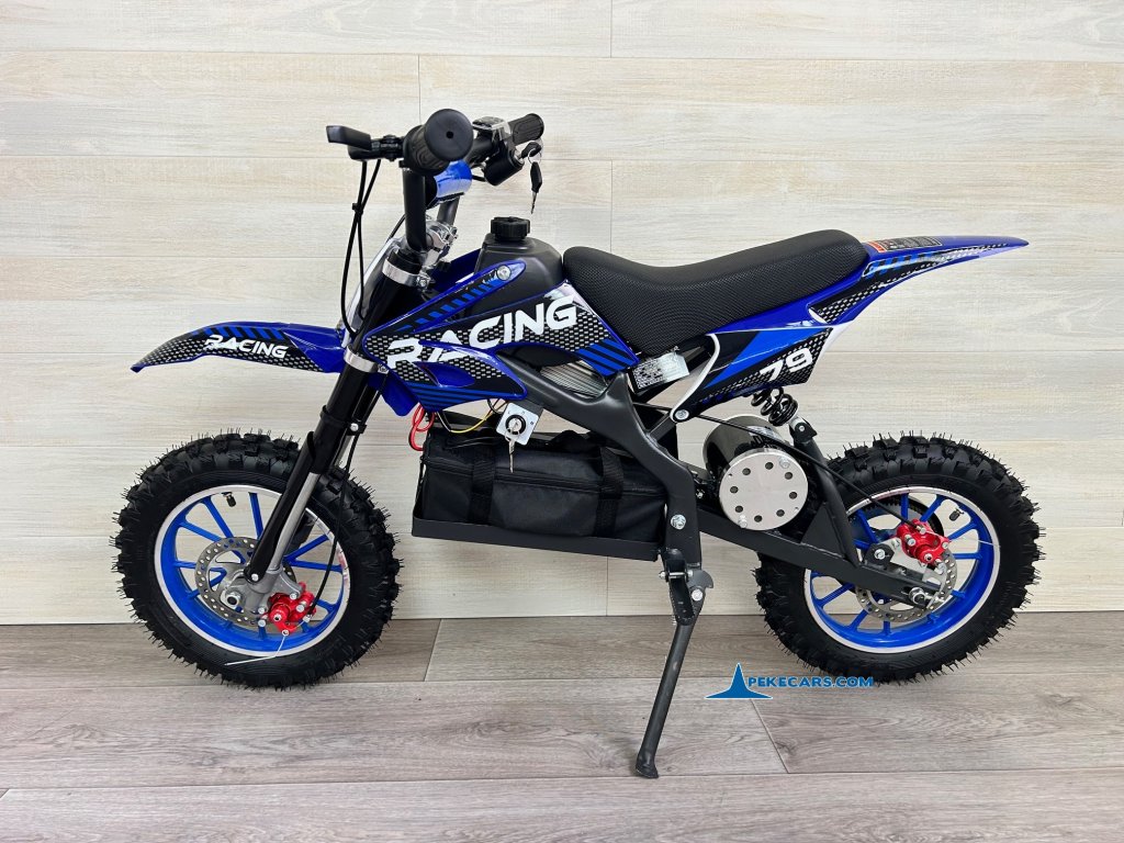 Moto electrica para niños Dirk 36V 800W Azul lateral