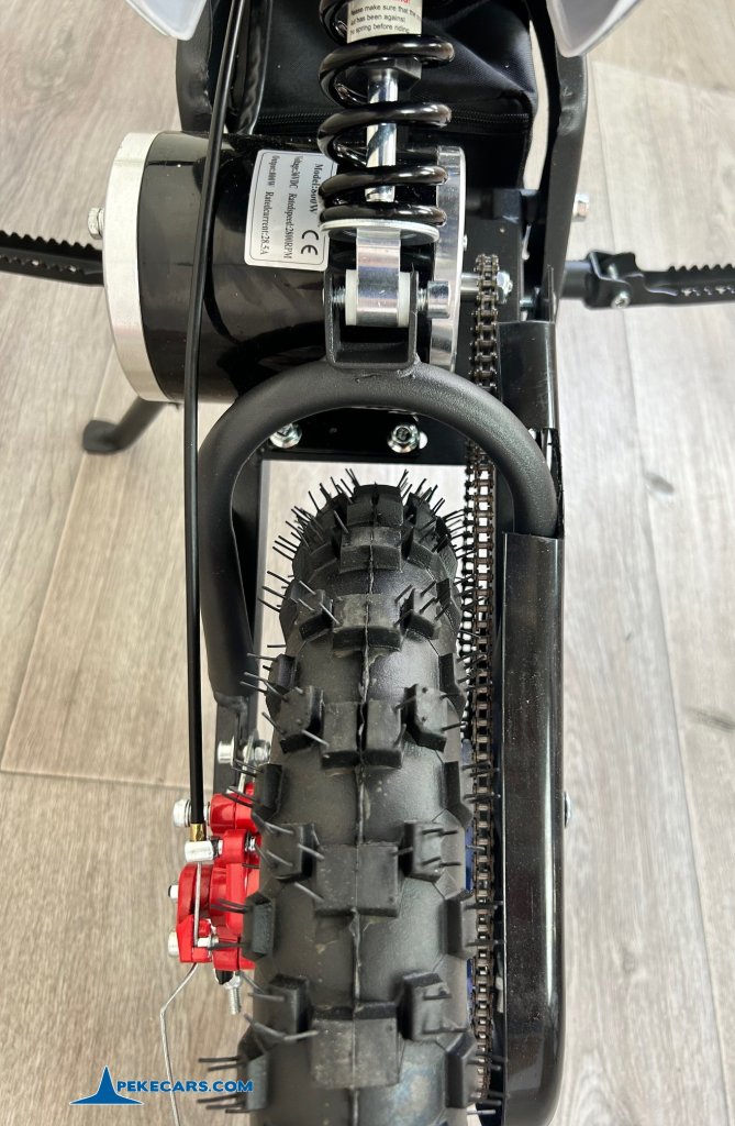Moto electrica para niños Dirk 36V 800W Azul amortiguador