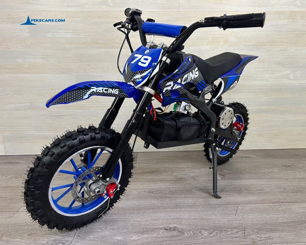 Moto electrica para niños Dirk 36V 800W Azul perspectiva