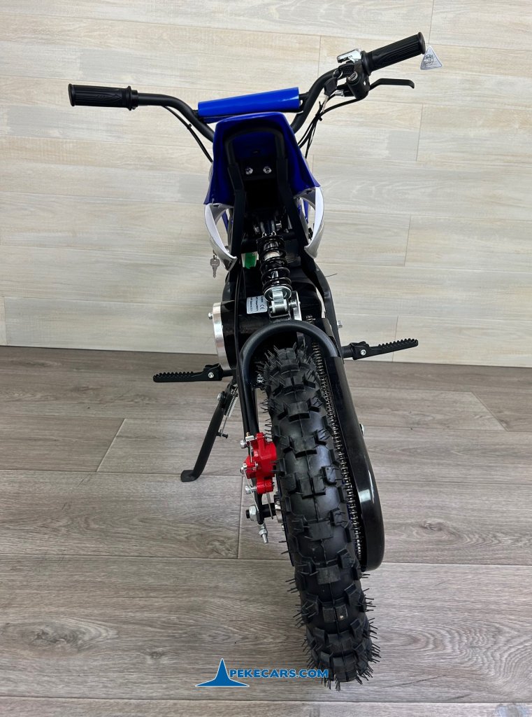 Moto electrica para niños Dirk 36V 800W Azul parte trasera