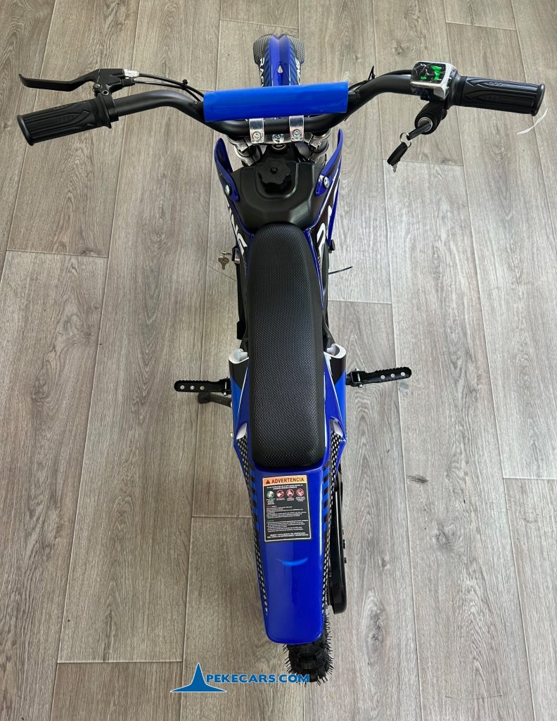 Moto electrica para niños Dirk 36V 800W Azul vista aérea