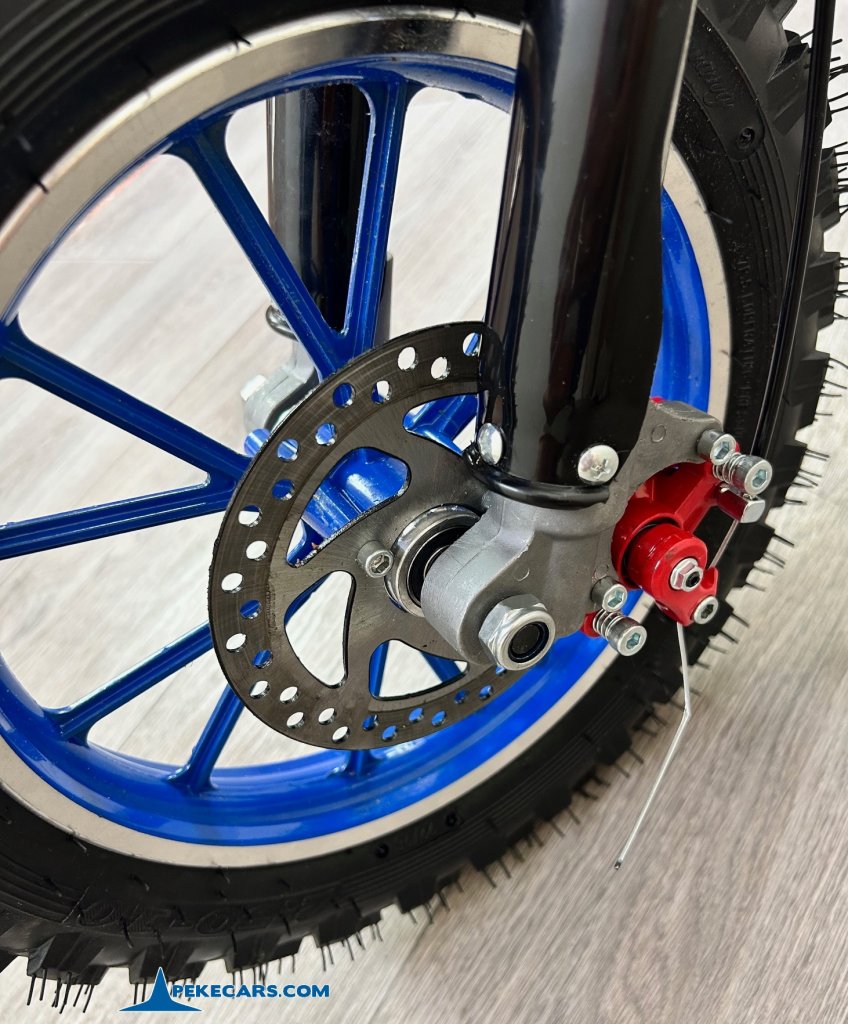 Moto electrica para niños Dirk 36V 800W Azul rueda