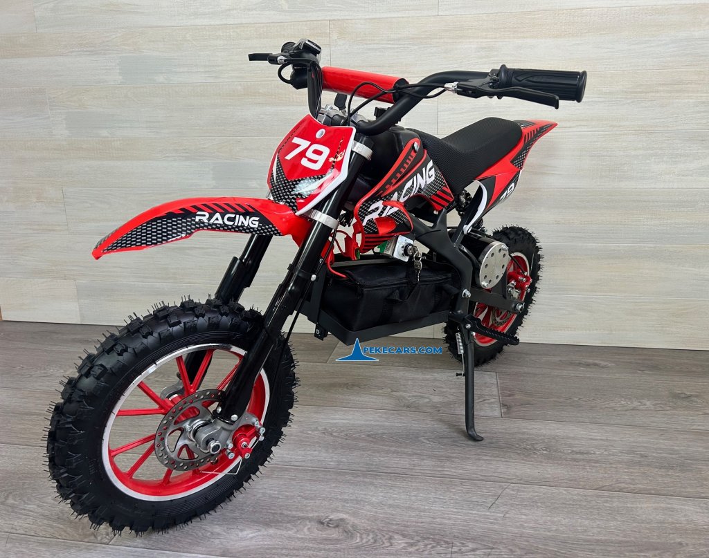 Moto electrica para niños Dirk 36V 800W Roja perspectiva