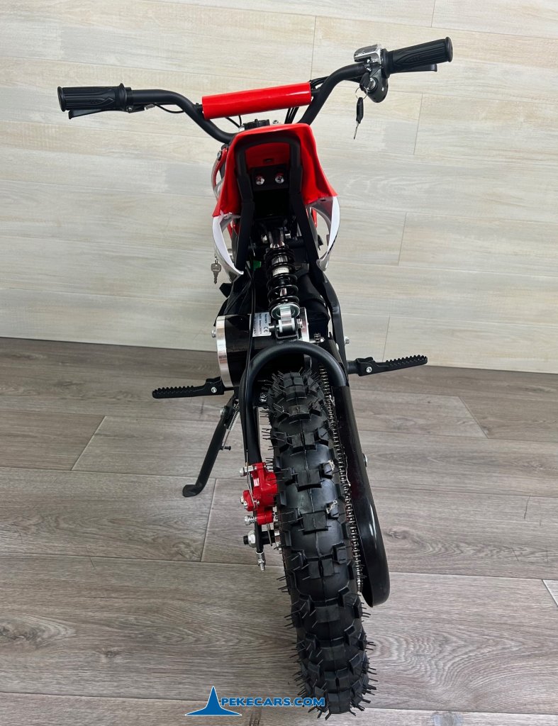 Moto electrica para niños Dirk 36V 800W Roja parte trasera