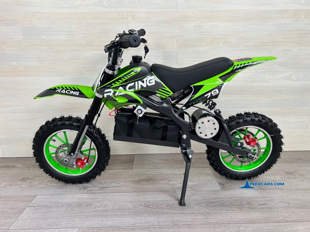 Moto electrica para niños Dirk 36V 800W Verde lateral