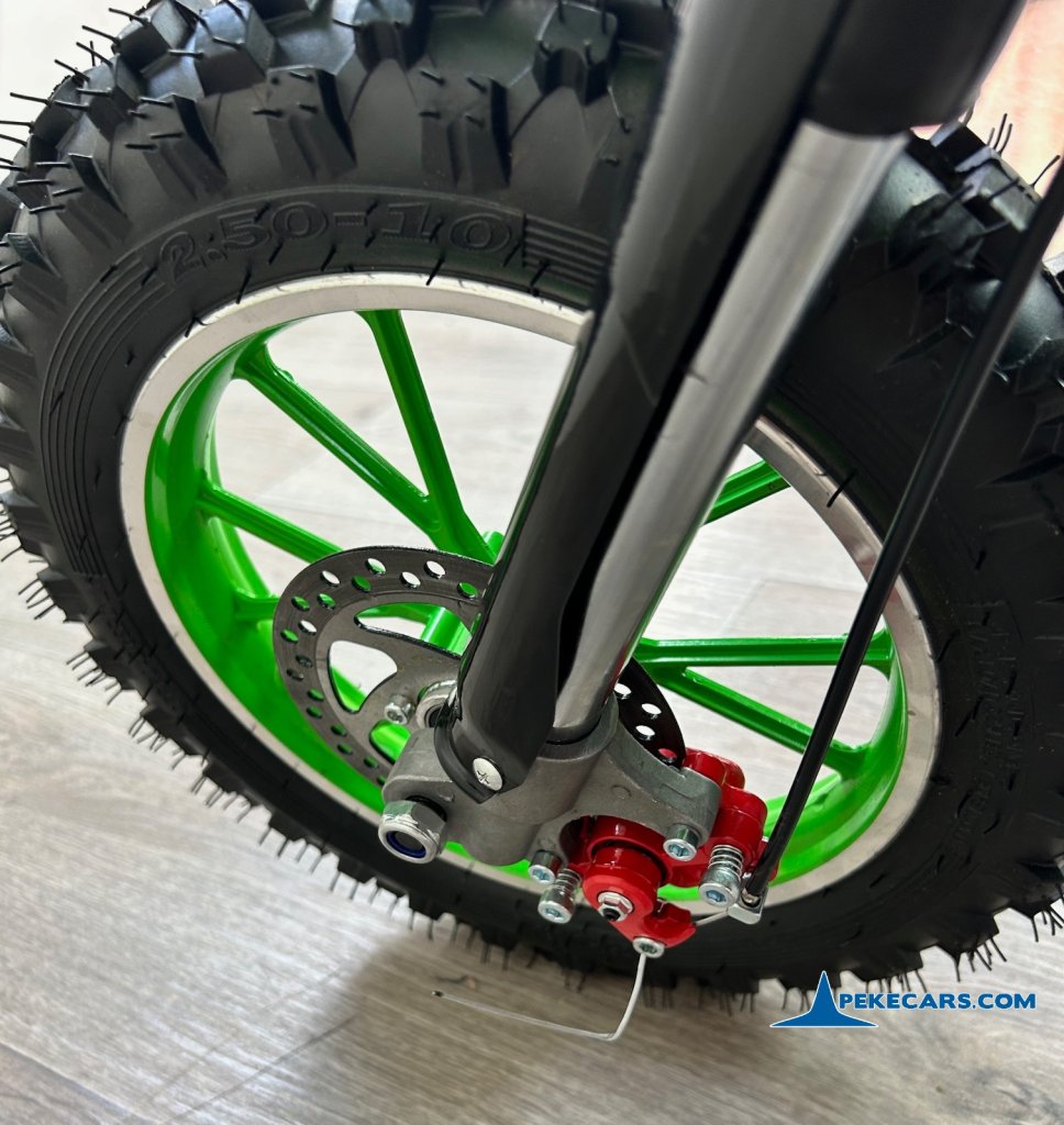 Moto electrica para niños Dirk 36V 800W Verde eje