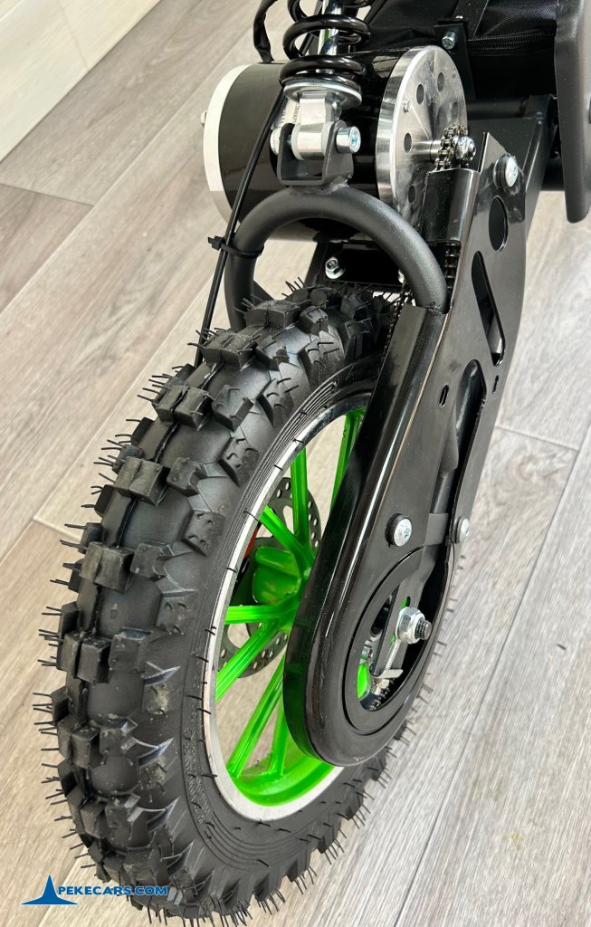 Moto electrica para niños Dirk 36V 800W Verde cadena
