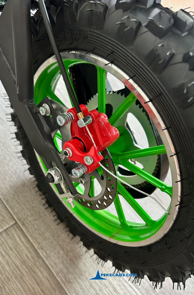 Moto electrica para niños Dirk 36V 800W Verde freno