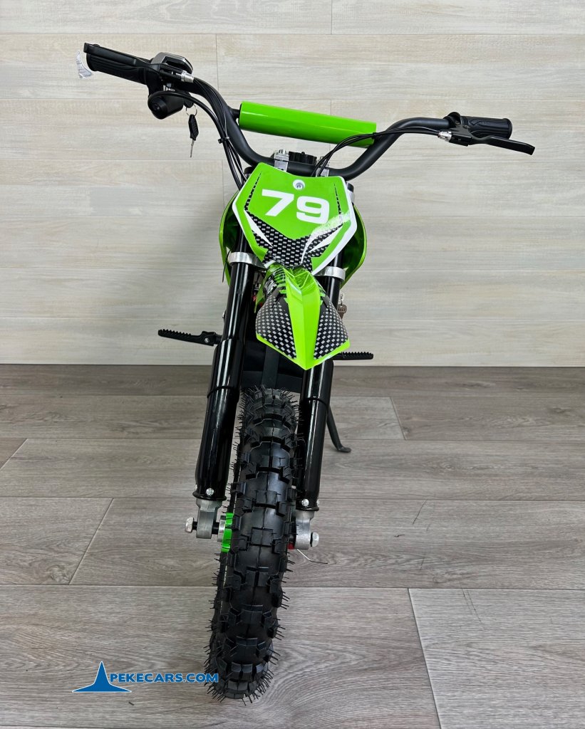 Moto electrica para niños Dirk 36V 800W Verde frontal