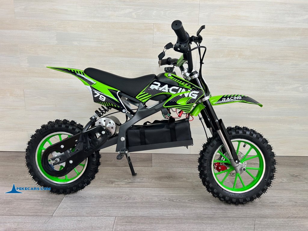 Moto electrica para niños Dirk 36V 800W Verde de lado