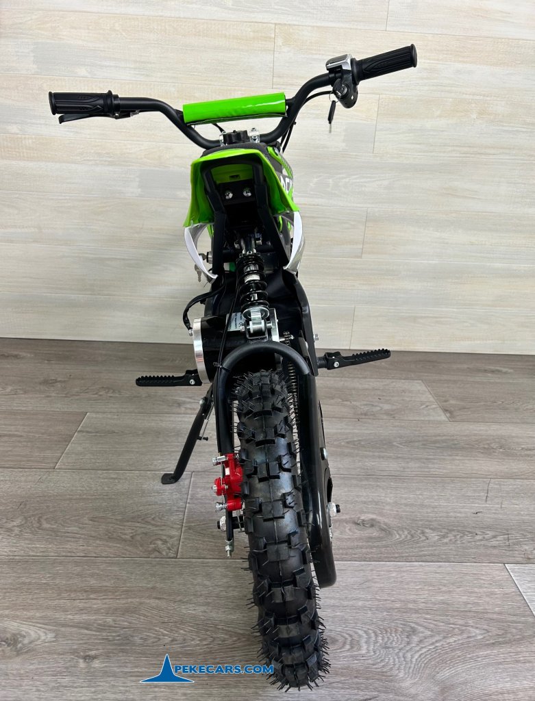 Moto electrica para niños Dirk 36V 800W Verde parte trasera