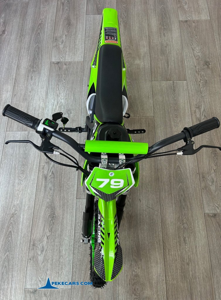 Moto electrica para niños Dirk 36V 800W Verde desde arriba
