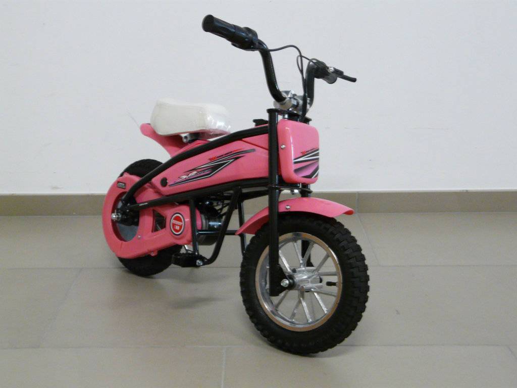 Moto electrica infantil Pekecars 24V 200W Rosa
