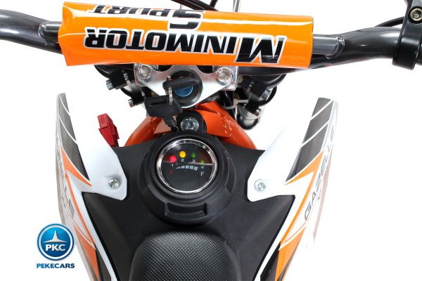 Moto electrica para niños gazelle naranja