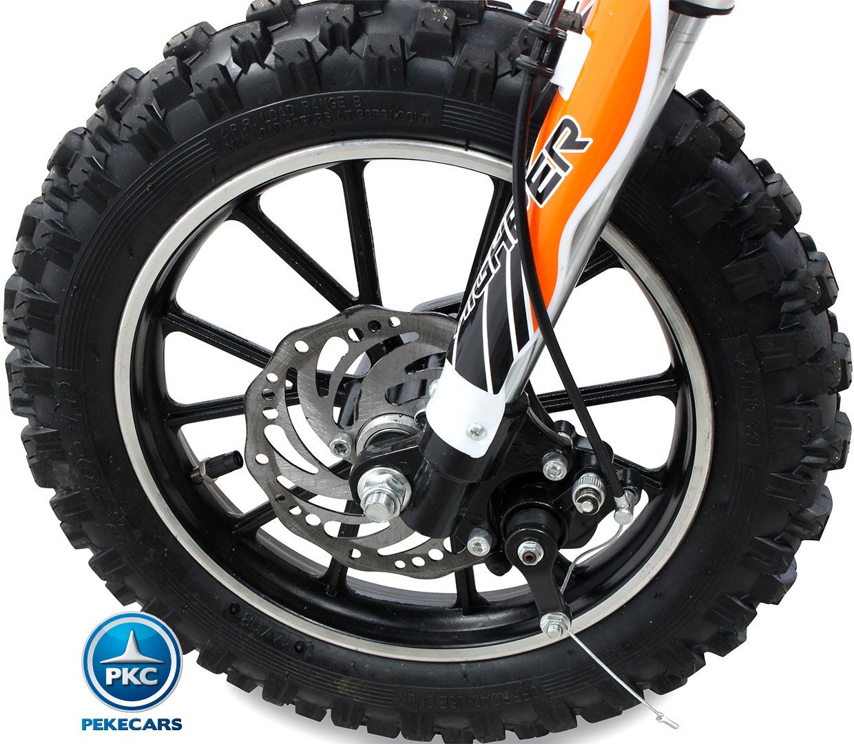 Moto electrica para niños gazelle naranja