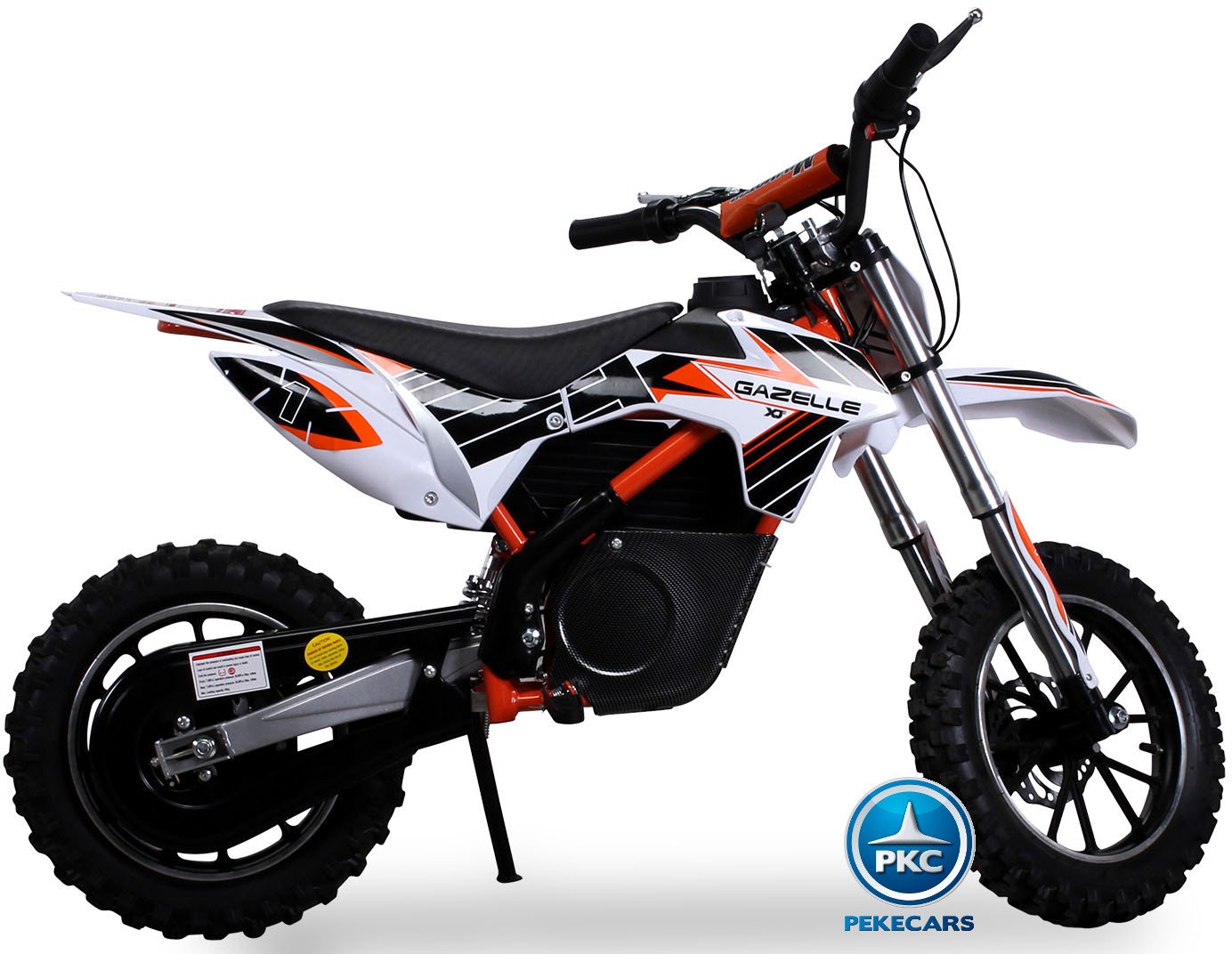 Moto electrica para niños gazelle naranja