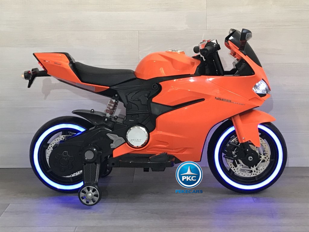 Moto electrica para niños Ducati Panigale Style Naranja lateral