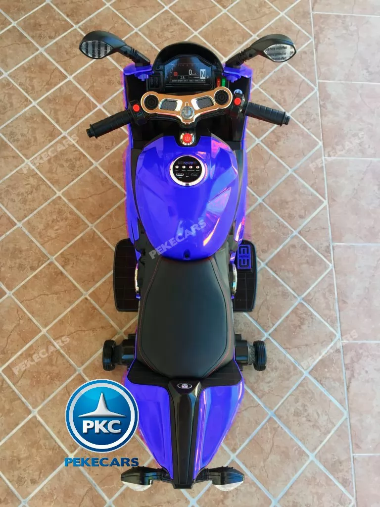 Moto electrica para niños Ducati Panigale Style Azul visto desde arriba