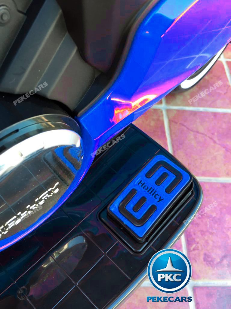 Moto electrica para niños Ducati Panigale Style Azul acelerador en el pedal