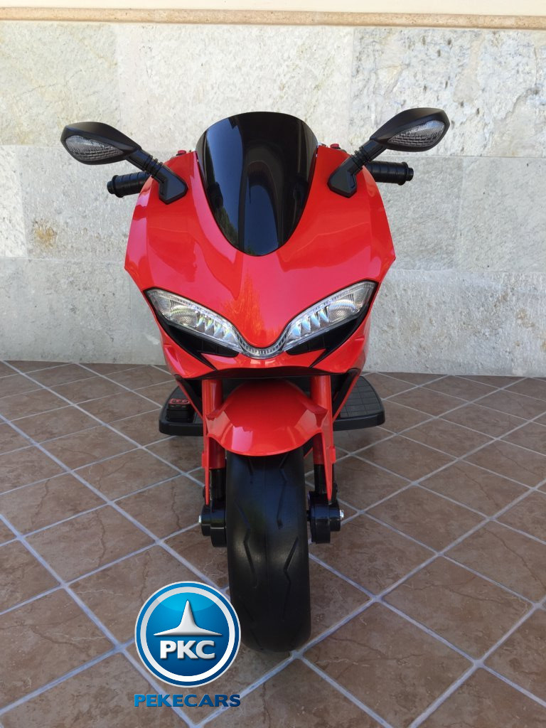 Moto electrica para niños Ducati Panigale Style Roja frontal