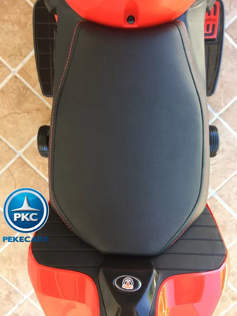 Moto electrica para niños Ducati Panigale Style Roja asiento acolchado
