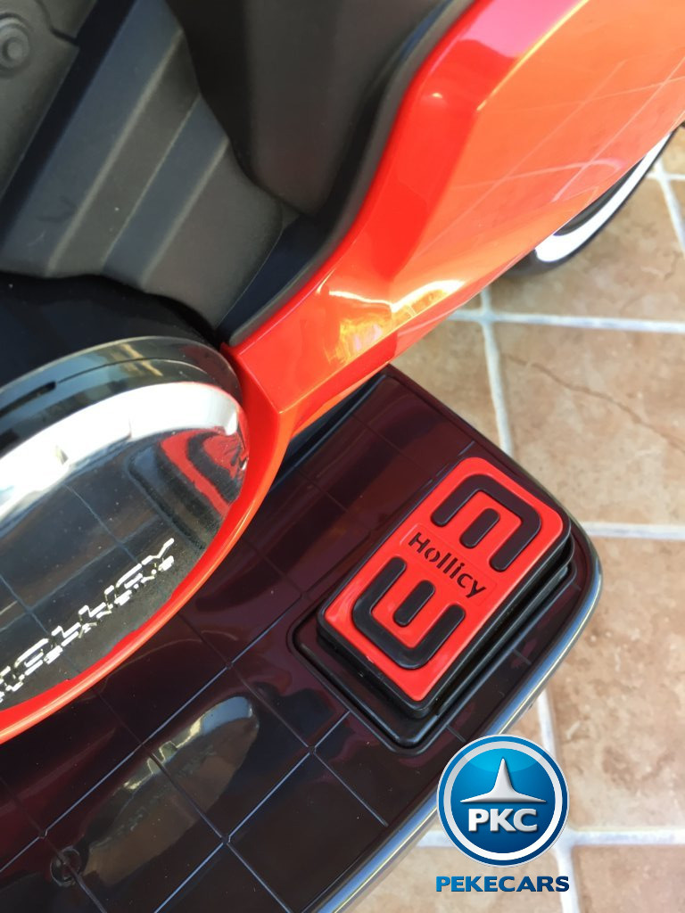 Moto electrica para niños Ducati Panigale Style Roja acelerador en el pedal