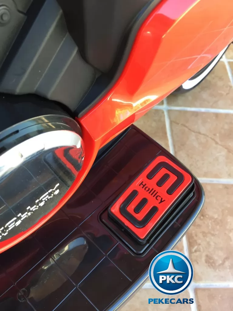 Moto electrica para niños Ducati Panigale Style Roja acelerador en el pedal