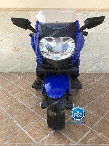 Moto electrica para niños BMW Style C 650 GT 12V Azul vista frontal