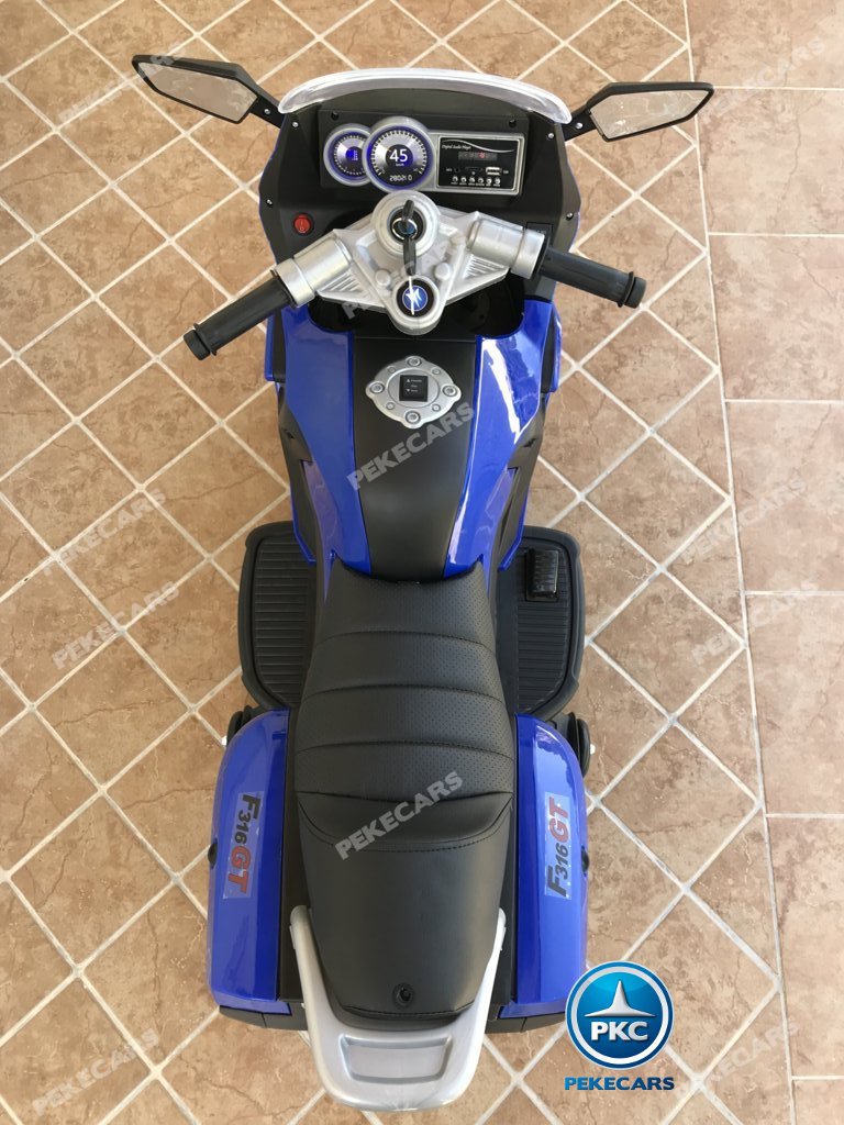 Moto electrica para niños BMW Style C 650 GT 12V Azul vista desde arriba