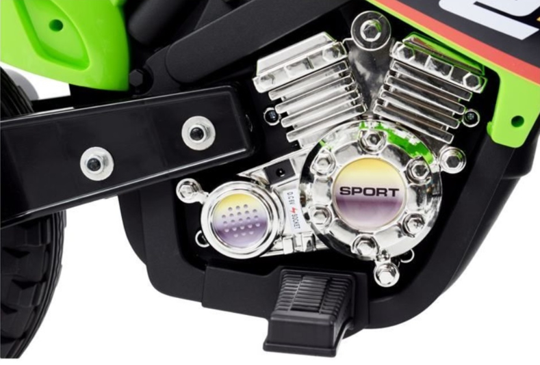 Moto touring verde 6V