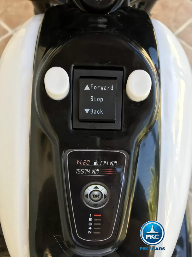 Trimoto electrica para niños de policia 6V Negra