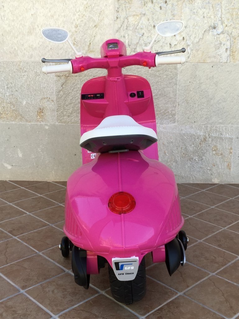 Vespa style 12V Rosa trasera