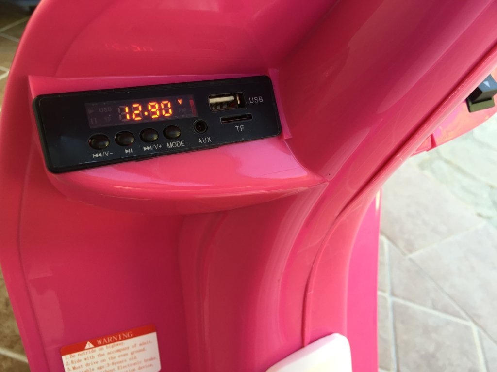 Vespa style 12V Rosa display de sonido