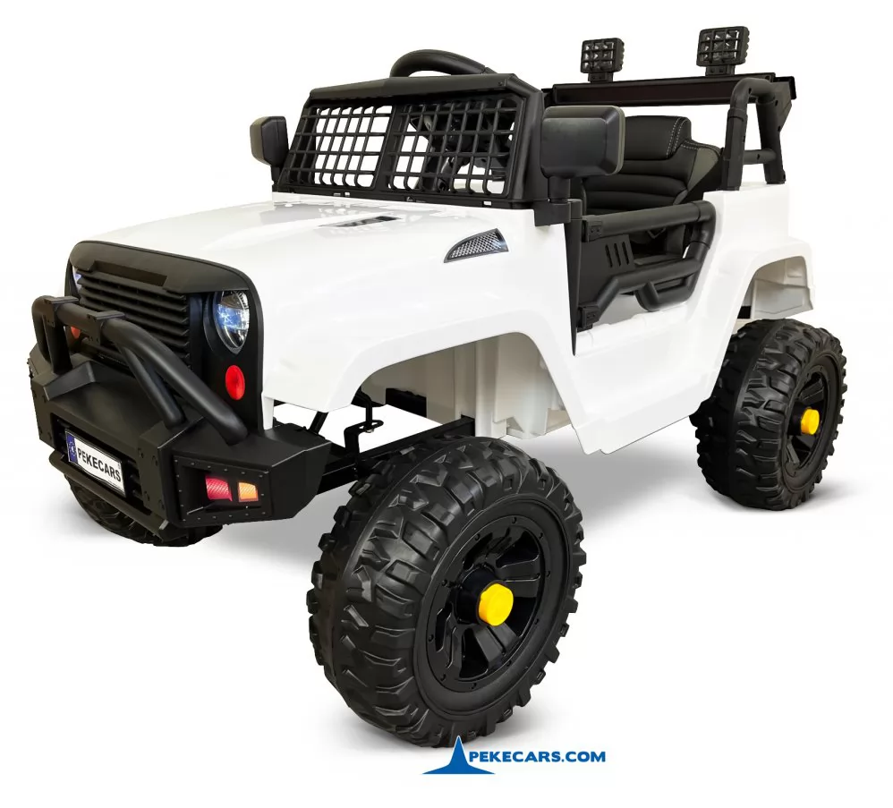 Jeep Mountain King 12V 2.4G Blanco
