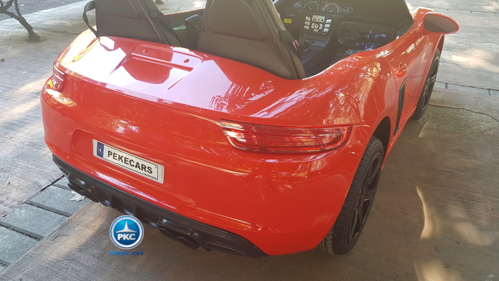 Deportivo Pekecars XL 24V Rojo - vista trasera