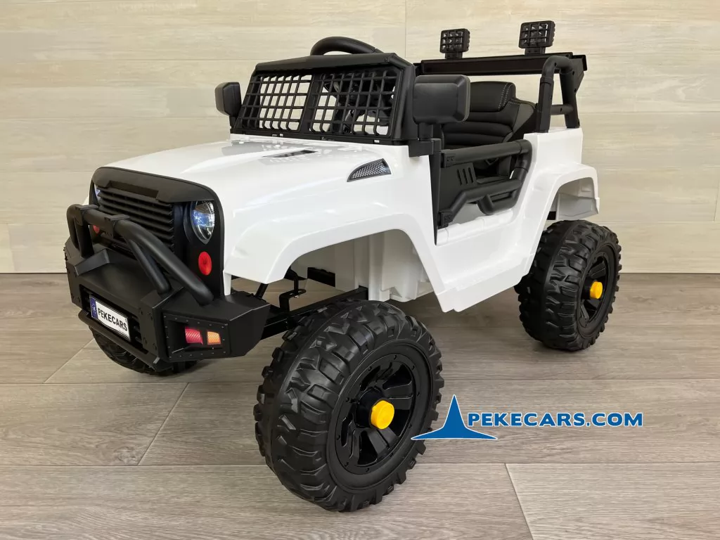 Jeep Mountain King 12V 2.4G Blanco