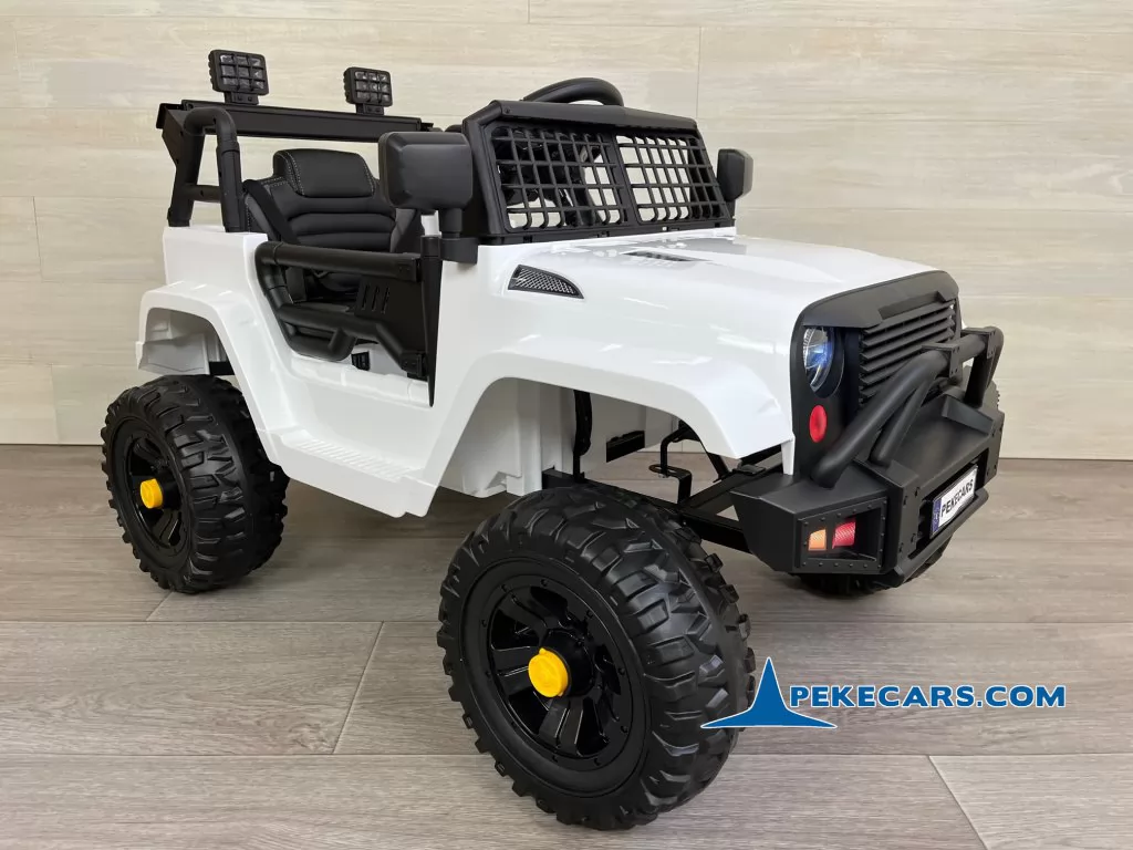 Jeep Mountain King 12V 2.4G Blanco