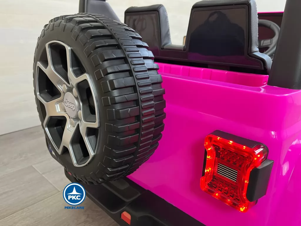 Jeep wrangler Rubicon 12V Rosa