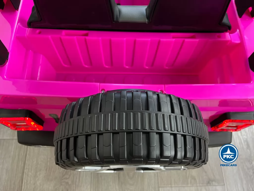 Jeep wrangler Rubicon 12V Rosa