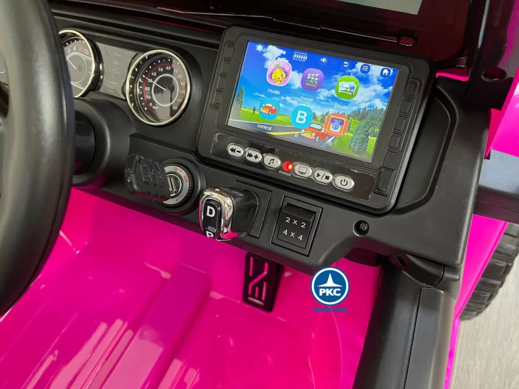 Jeep wrangler Rubicon 12V Rosa