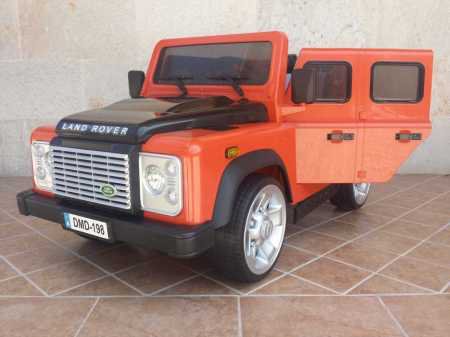 Todoterreno electrico infantil Land Rover Defender Naranja