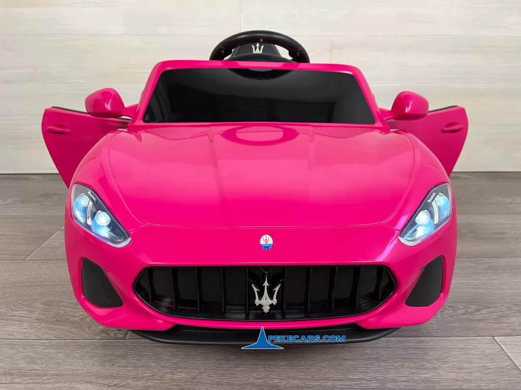 coches electricos para niños maserati gc sport little rosa frontal puertas abiertas