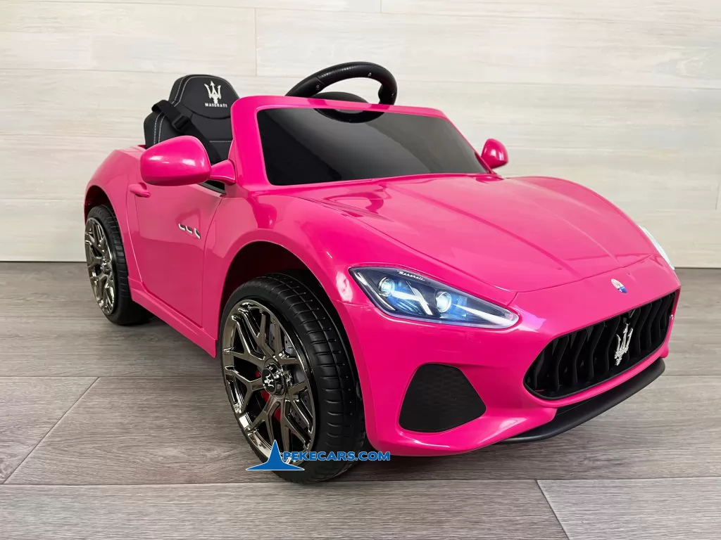 coches para niños maserati gc sport little rosa detalle lado izquierdo