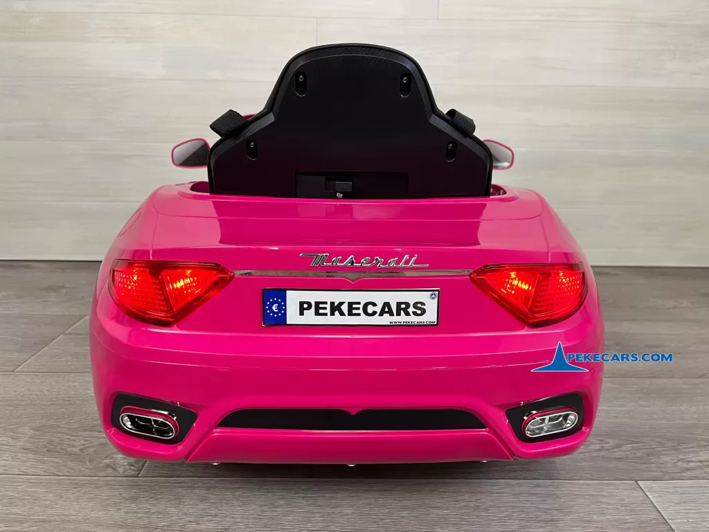 maserati gc sport little rosa coche electrico niños vista detras