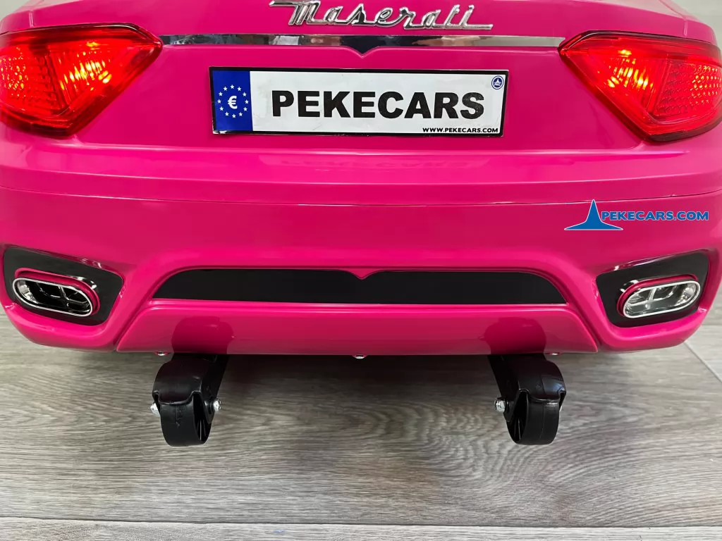 maserati gc sport little rosa coches electricos para niños detalle detras