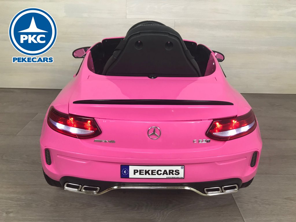 Coche electrico para niños Mercedes C63 Rosa