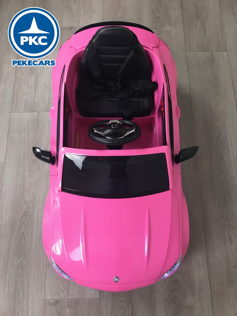 Coche electrico para niños Mercedes C63 Rosa