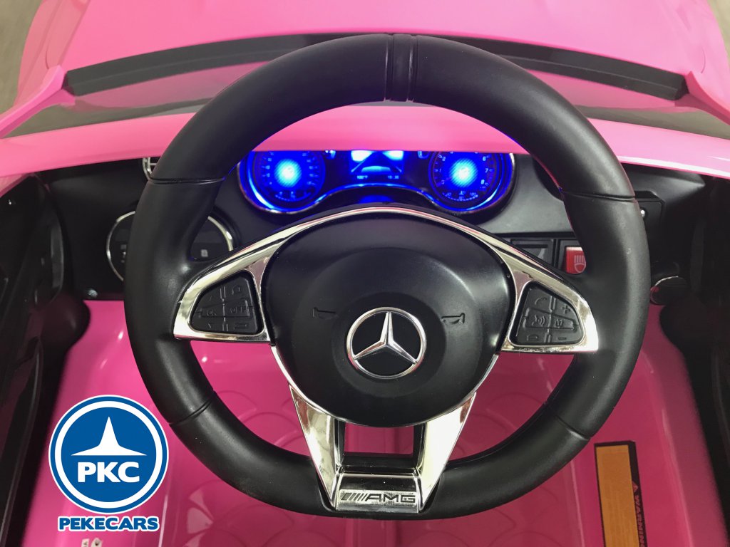 Coche electrico para niños Mercedes C63 Rosa