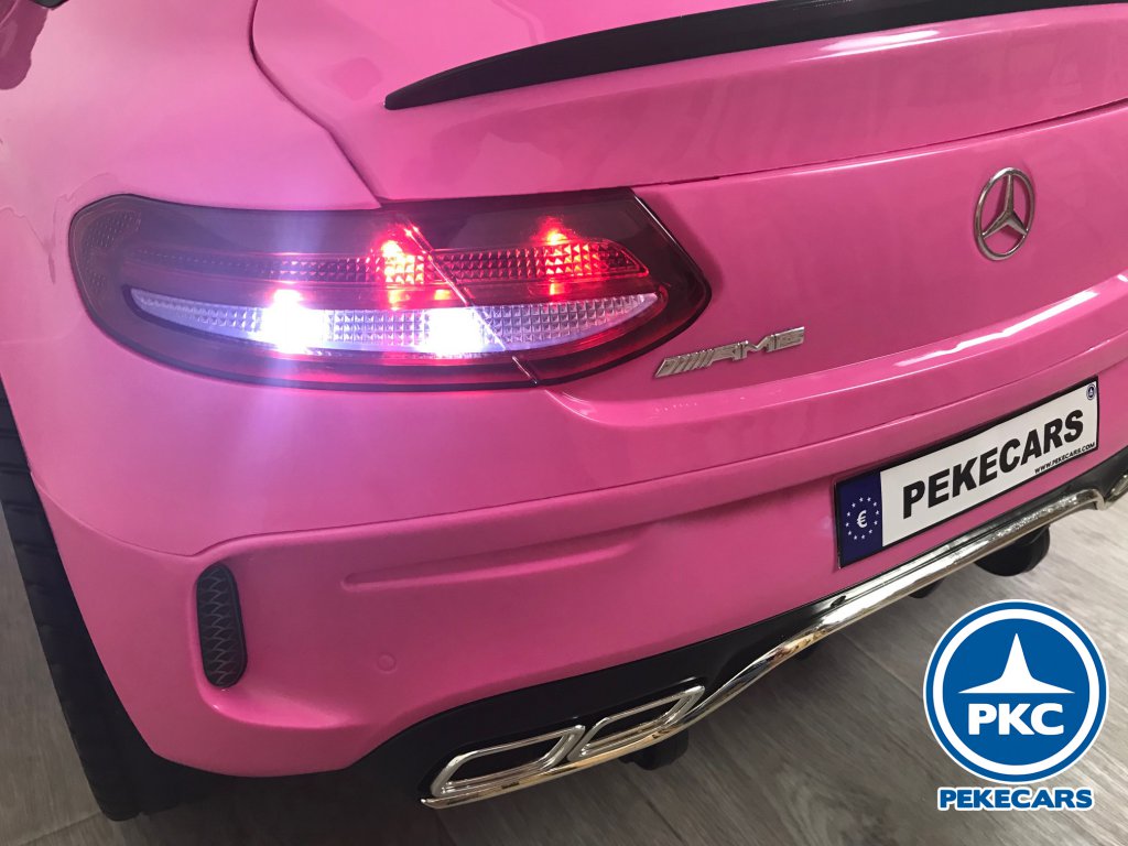 Coche electrico para niños Mercedes C63 Rosa