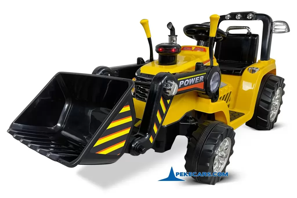 Tractor Eléctrico Peketrac 1005 12V 2.4G Amarillo